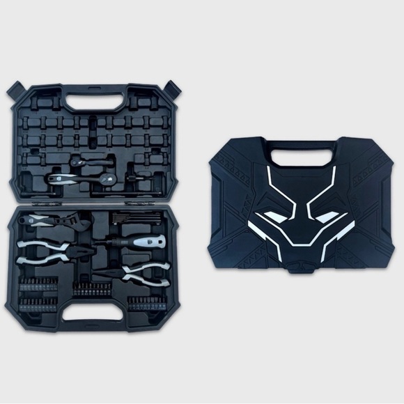 💥🔧2023 Host Pick!!💥New Marvel Avengers Black Panther 82 Piece Tool Kit - Picture 5 of 13